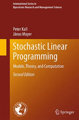 E-Book (pdf) Stochastic Linear Programming von Peter Kall, János Mayer