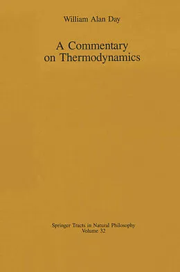 E-Book (pdf) A Commentary on Thermodynamics von William A. Day