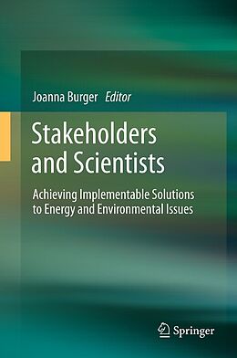 eBook (pdf) Stakeholders and Scientists de Joanna Burger