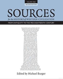 Livre Relié Sources for the History of Western Civilization, Volume I de Michael Burger