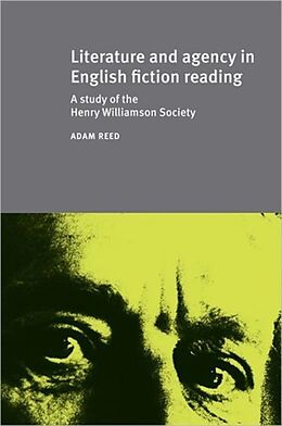 Livre Relié Literature and Agency in English Fiction Reading de Adam Reed
