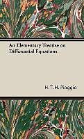 Livre Relié An Elementary Treatise on Differential Equations de H. T. H. Piaggio