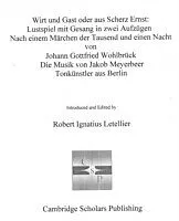 E-Book (pdf) Wirt und Gast oder aus Scherz Ernst von Robert Letellier (introducer, editor)