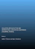 eBook (pdf) Collected Articles of the IInd International Linguistics Conference (Taganrog, Russia) de Galina T. Polenova, Olga E. Bondarets