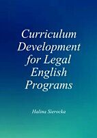 eBook (pdf) Curriculum Development for Legal English Programs de Halina Sierocka