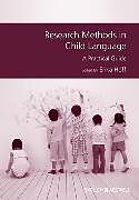 Couverture cartonnée Research Methods in Child Language de Erika Hoff