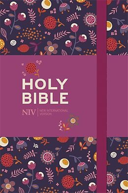 Fester Einband NIV Pocket Floral Notebook Bible von New International Version