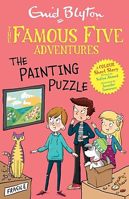 Couverture cartonnée Famous Five Colour Short Stories: The Painting Puzzle de Blyton Enid, Ahmed Sufiya