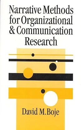 E-Book (epub) Narrative Methods for Organizational & Communication Research von David Boje