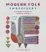 Couverture cartonnée Modern Folk Embroidery de Nicholson Nancy