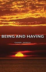 eBook (epub) Being and Having de Gabriel Marcel