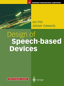 eBook (pdf) Design of Speech-based Devices de Ian Pitt, Alistair Edwards