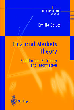 Kartonierter Einband Financial Markets Theory von Emilio Barucci