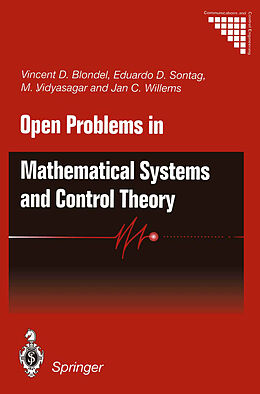 Couverture cartonnée Open Problems in Mathematical Systems and Control Theory de 