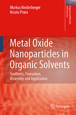 Couverture cartonnée Metal Oxide Nanoparticles in Organic Solvents de Nicola Pinna, Markus Niederberger