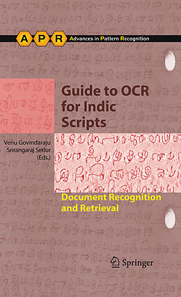 Couverture cartonnée Guide to OCR for Indic Scripts de 