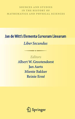 Couverture cartonnée Jan de Witt s Elementa Curvarum Linearum de 