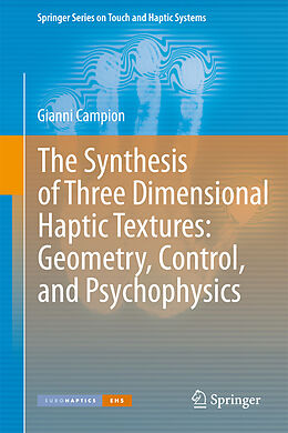 Kartonierter Einband The Synthesis of Three Dimensional Haptic Textures: Geometry, Control, and Psychophysics von Gianni Campion