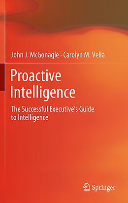 Fester Einband Proactive Intelligence von Carolyn M. Vella, John J. Mcgonagle