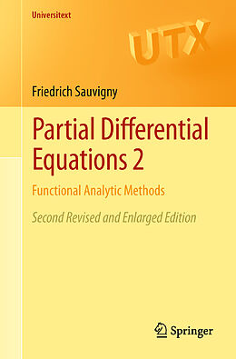 Couverture cartonnée Partial Differential Equations 2 de Friedrich Sauvigny