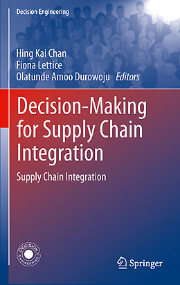 Livre Relié Decision-Making for Supply Chain Integration de 