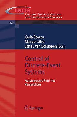 Couverture cartonnée Control of Discrete-Event Systems de 