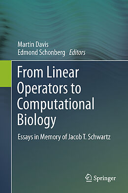 Fester Einband From Linear Operators to Computational Biology von 
