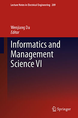 Livre Relié Informatics and Management Science VI de 