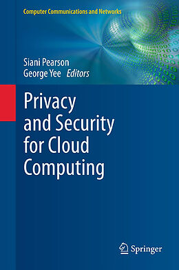 Couverture cartonnée Privacy and Security for Cloud Computing de 