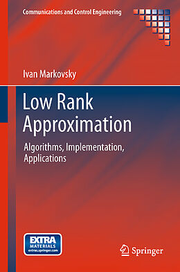 Couverture cartonnée Low Rank Approximation de Ivan Markovsky