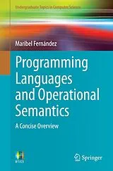 Kartonierter Einband Programming Languages and Operational Semantics von Maribel Fernández