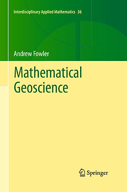 Couverture cartonnée Mathematical Geoscience de Andrew Fowler