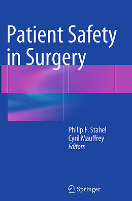 Couverture cartonnée Patient Safety in Surgery de 