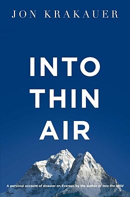 Kartonierter Einband Into Thin Air von Jon Krakauer