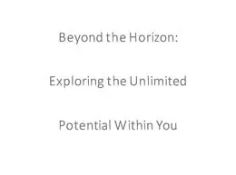 E-Book (epub) Beyond the Horizon: Exploring the Unlimited Potential Within You von Jamie Pope