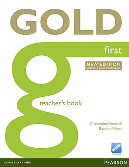 Couverture cartonnée Gold First New Edition Teacher's Book de Clementine Annabell