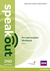 Couverture cartonnée Speakout Pre-Intermediate 2nd Edition Workbook with Key de Damian Williams, J. Wilson