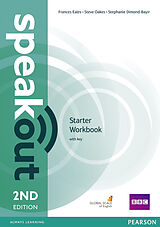 Couverture cartonnée Speakout Starter 2nd Edition Workbook with Key de Frances Eales, Stephanie Dimond-Bayer, Steve Oakes