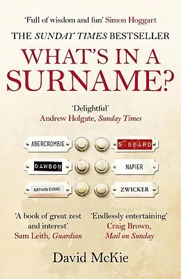 E-Book (epub) What's in a Surname? von David McKie
