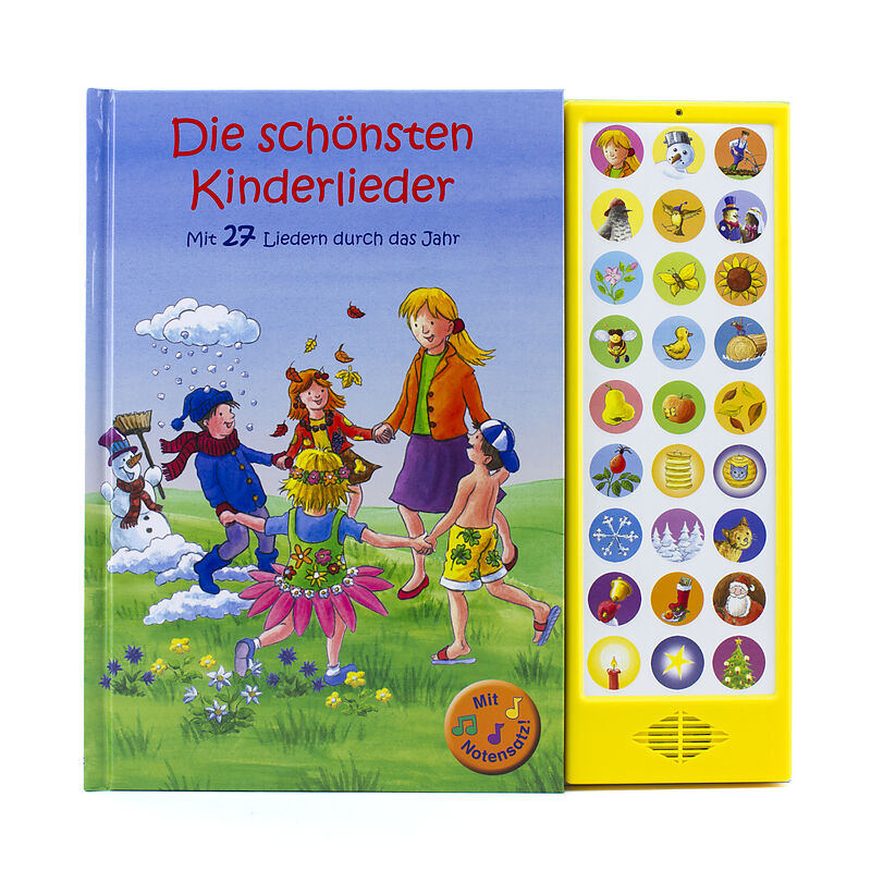 27-Button-Soundbuch, Die Schönsten Kinderlieder, Mit 27 Liedern durch das Jahr