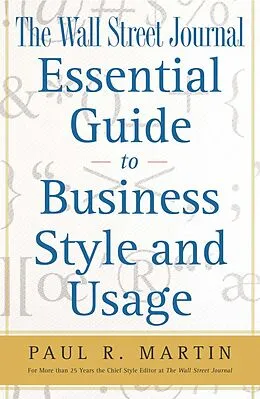 E-Book (epub) The Wall Street Journal Essential Guide to Business St von Paul Martin