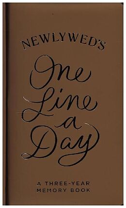 Livre Relié Newlywed's One Line a Day: A Three-Year Memory Book de 