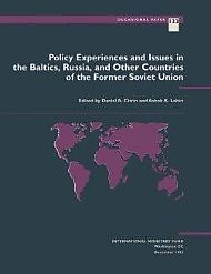 E-Book (epub) Policy Experiences and Issues in the Baltics, Russia, and Other Countries of the Former Soviet Union von Daniel Citrin