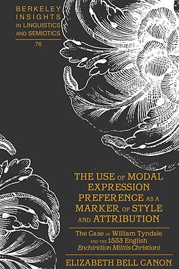 E-Book (pdf) Use of Modal Expression Preference as a Marker of Style and Attribution von Elizabeth Bell Canon