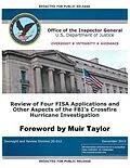 E-Book (epub) Inspector General Horowitz's Report on the Review of FISA Applications von U. S. Government