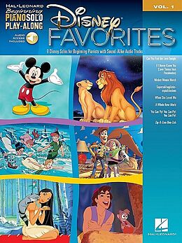 Kartonierter Einband Disney Favorites: Beginning Piano Solo Play-Along Volume 1 von 