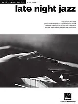 Kartonierter Einband Late Night Jazz von Hal Leonard Publishing Corporation