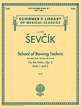 Otokar Sevcik Notenblätter School Of Bowing Technic op.2 Part 1 and 2