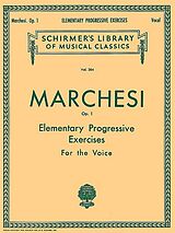 Mathilde C. Marchesi Notenblätter Elementary Progressive Exercises op.1