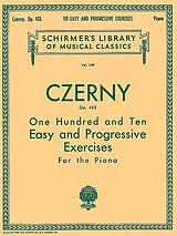 Carl Czerny Notenblätter 110 easy and progressive Exercises